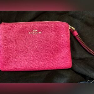 Hot Pink Coach Wristlet